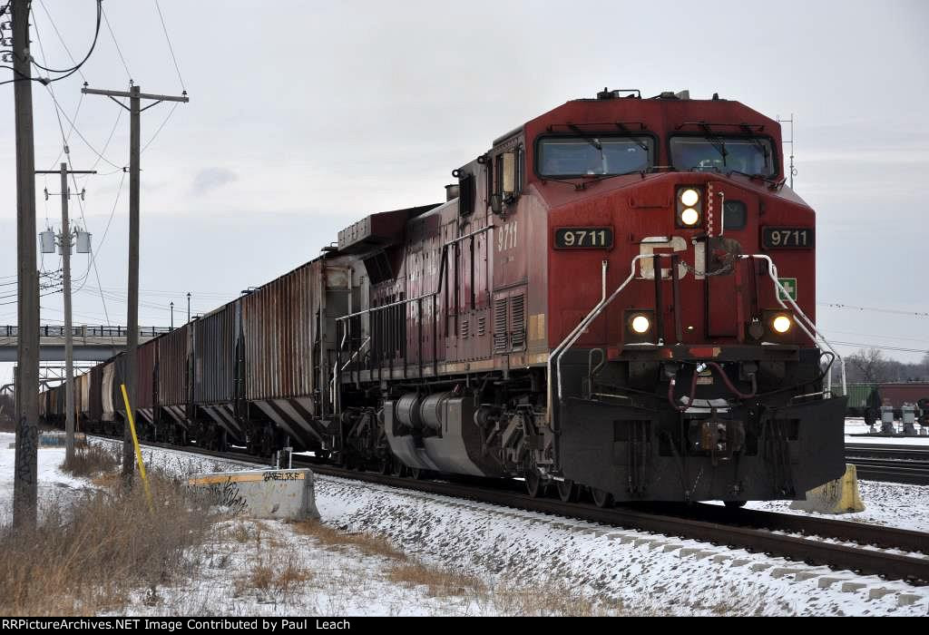 Eastbound grain train